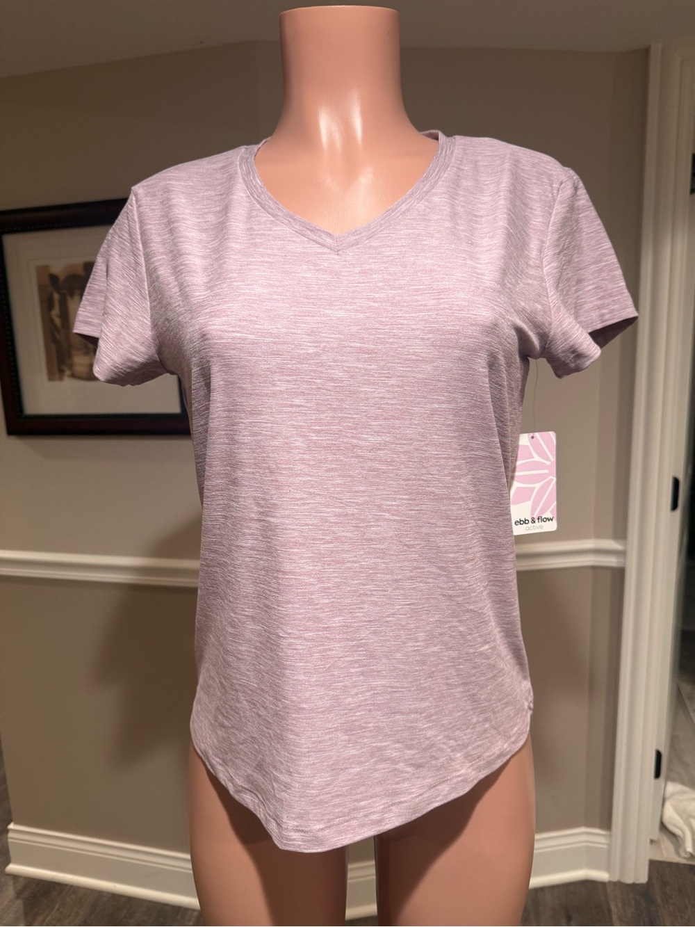 Ebb & Flow Lavender V-Neck Short Sleeve Tee